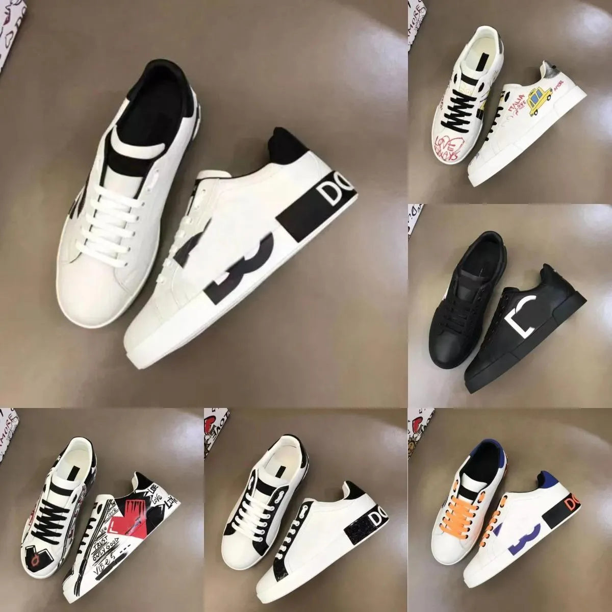 GD Premium Leather Sneakers | Luxury Designer Collection for Men & Women