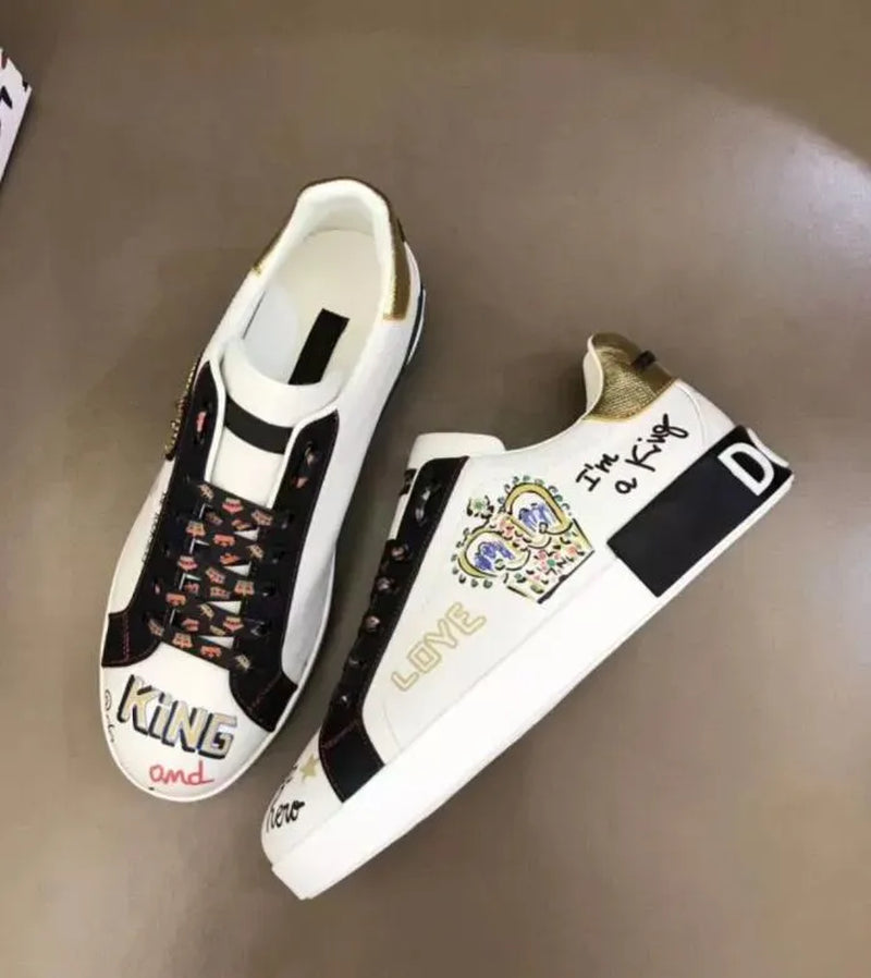 GD Premium Leather Sneakers | Luxury Designer Collection for Men & Women