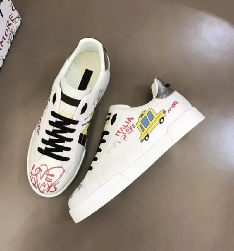 GD Premium Leather Sneakers | Luxury Designer Collection for Men & Women