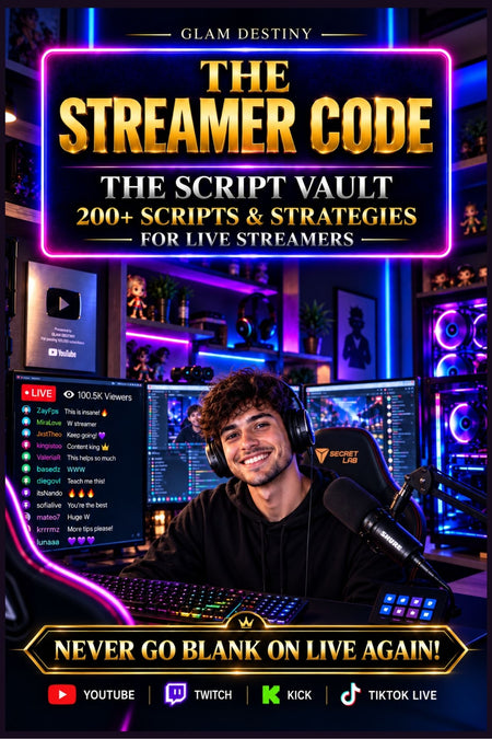 How to talk on stream for beginners — The Streamer Code gives you word-for-word scripts so you always know what to say on live