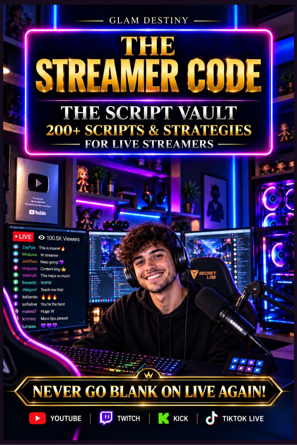 How to talk on stream for beginners — The Streamer Code gives you word-for-word scripts so you always know what to say on live