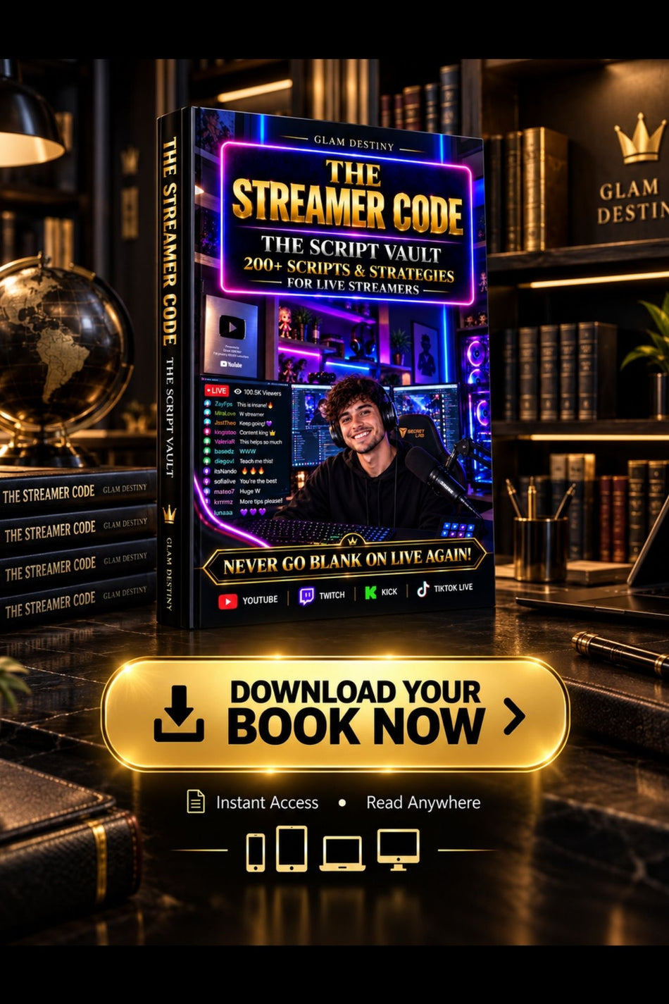 Stream opener scripts for live streamers - word-for-word scripts to start every Twitch, YouTube and TikTok live stream with confidence